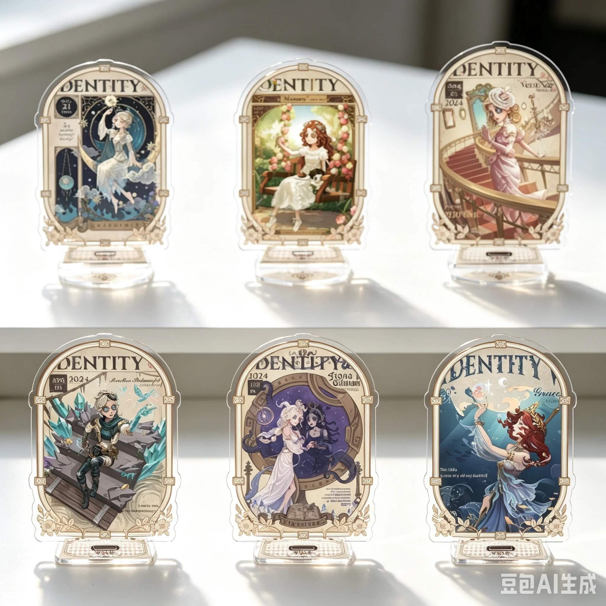 15cm Game Identity V Acrylic Figure Stand Model Plate Desktop Ornament Accessories Goods Collection Fans Gifts Keychains
