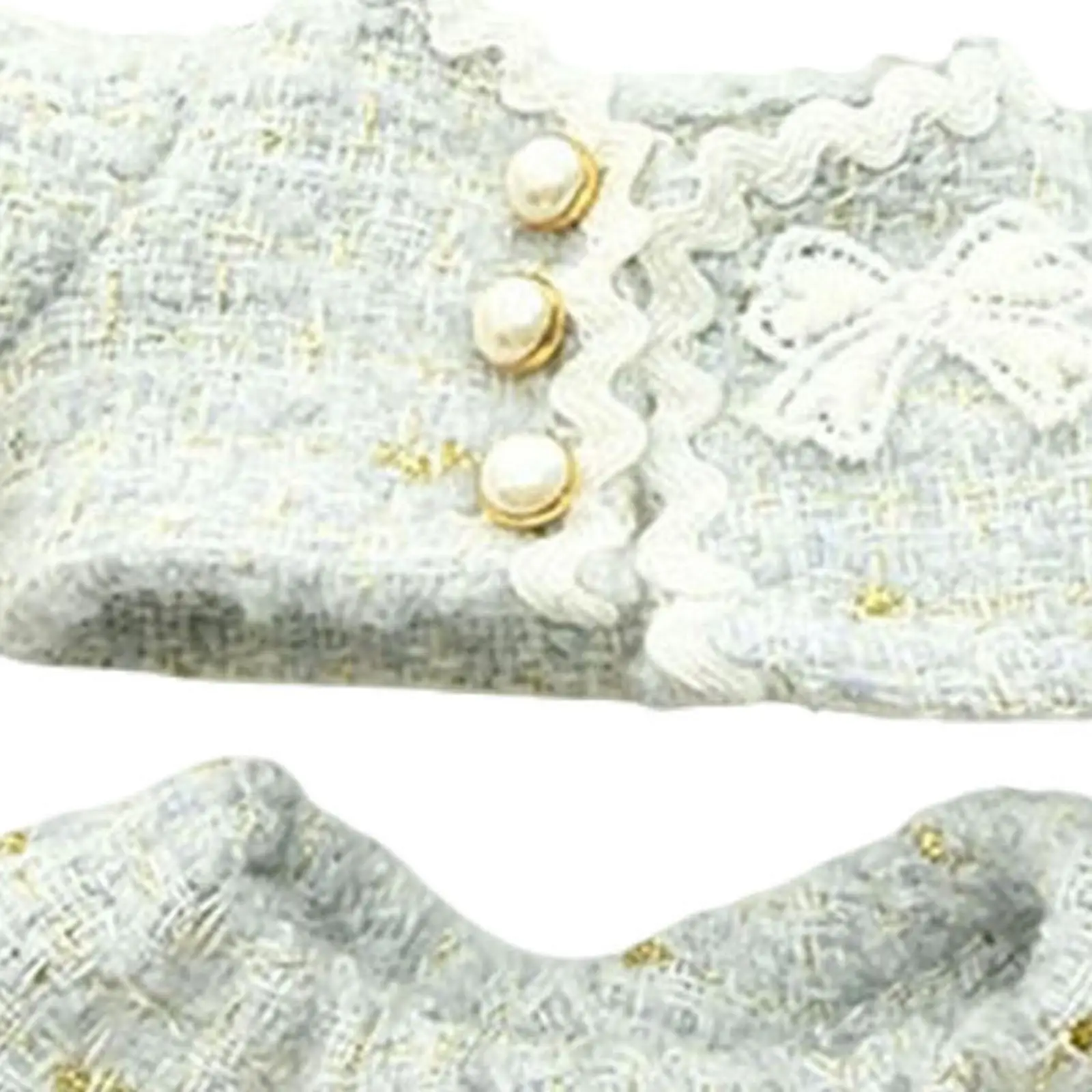 Mini 17cm Doll Clothes Costume Easy to Wear Clothing Adorable with Fashion Coat Dress and Hair Accessory for Kids Collectors