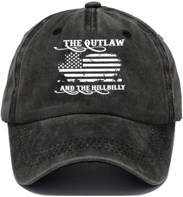 Outlaw Hillbilly 2024 Flag Hat 2024 Vote Baseball Cap Patriotic Election Hat Men Woman Outdoor Casual Party Headwear Unisex Cust