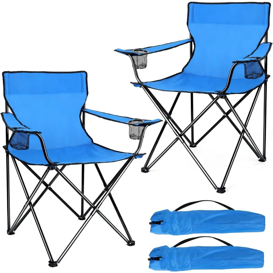 كرسي تخييم محمول، كراسي قابلة للطي في الحديقة الخارجية للبالغين، كراسي كبيرة قابلة للطي شديدة التحمل لصيد الأسماك على الشاطئ #1