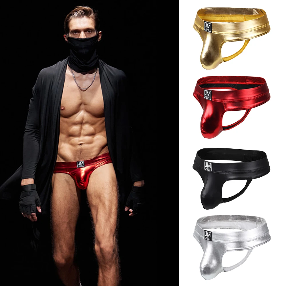 

Jockmail сексуальное нижнее белье кожаные мужские стринги спортивные подтягивающие ягодицы выпуклая большая сумка эротическое белье горячие трусики-сисси стринги