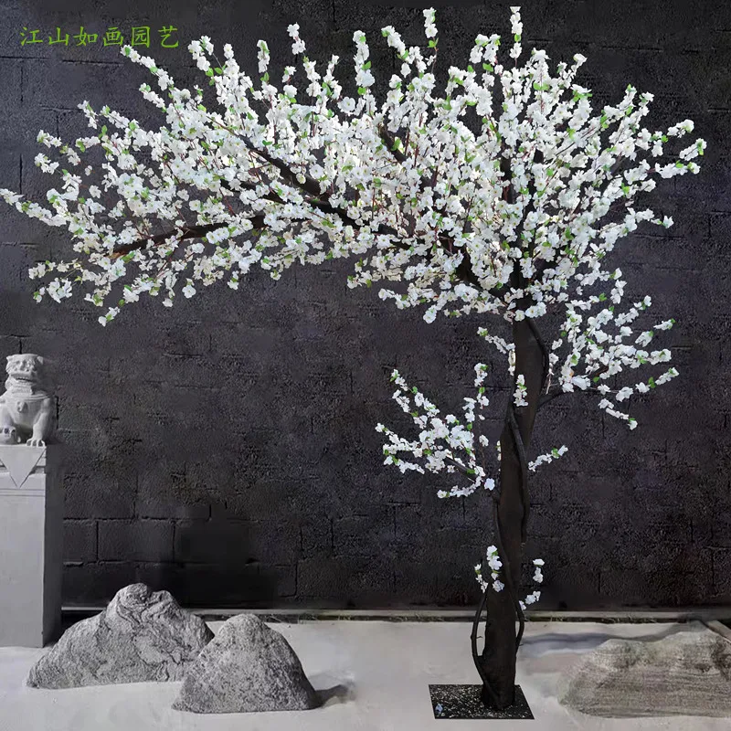 SGF simulation pear flower tree interior decoration performance props indoor floor flower arrangement