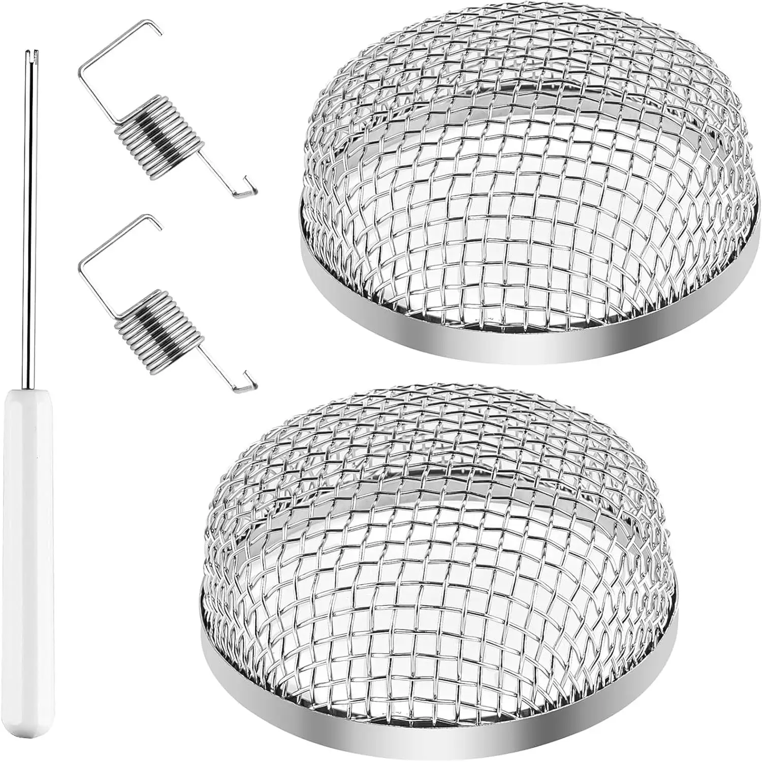 2Pcs RV Furnace Vent Cover Insect Bug Net Flying Insect Screen Stainless Steel Ventilation Mesh Cover For Camper RV 2025 New