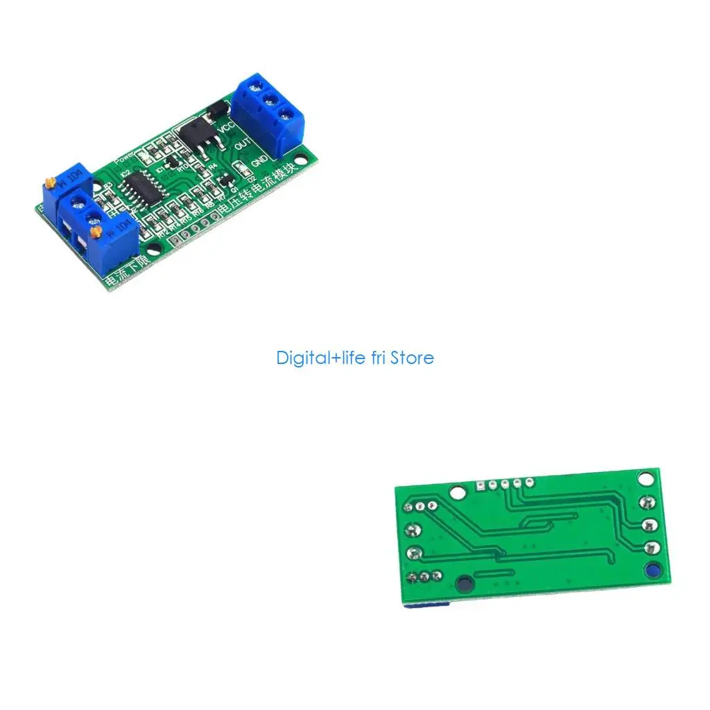 E06D Linear Conversion to Current Transmitter Module 0-15V to 4-20mA for Long Distance Transmission Adjustment