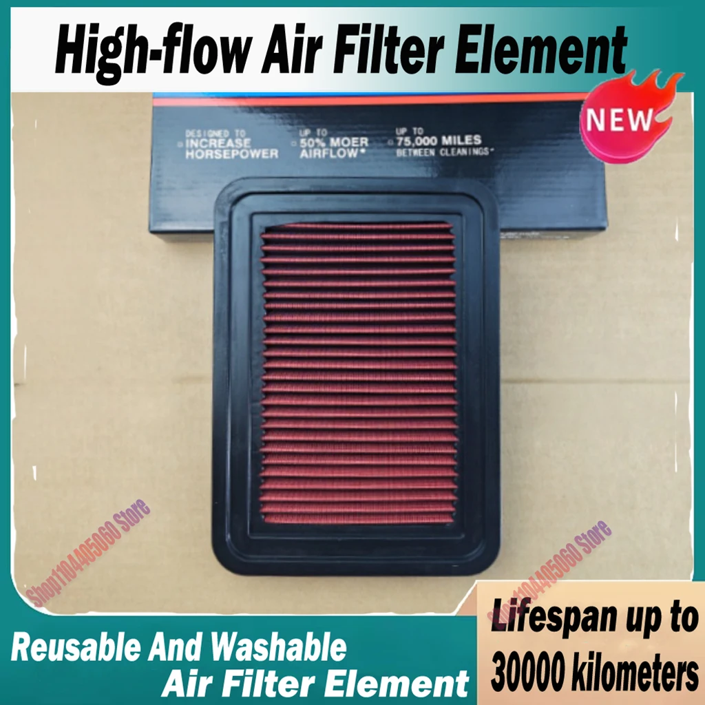 Car High Flow Air Filter For Toyota Corolla E150 E170 Rav4 XA30 XA40 Yaris Vitz XP10 XP90 XP130 17801-21050 17801-0D060 Washable