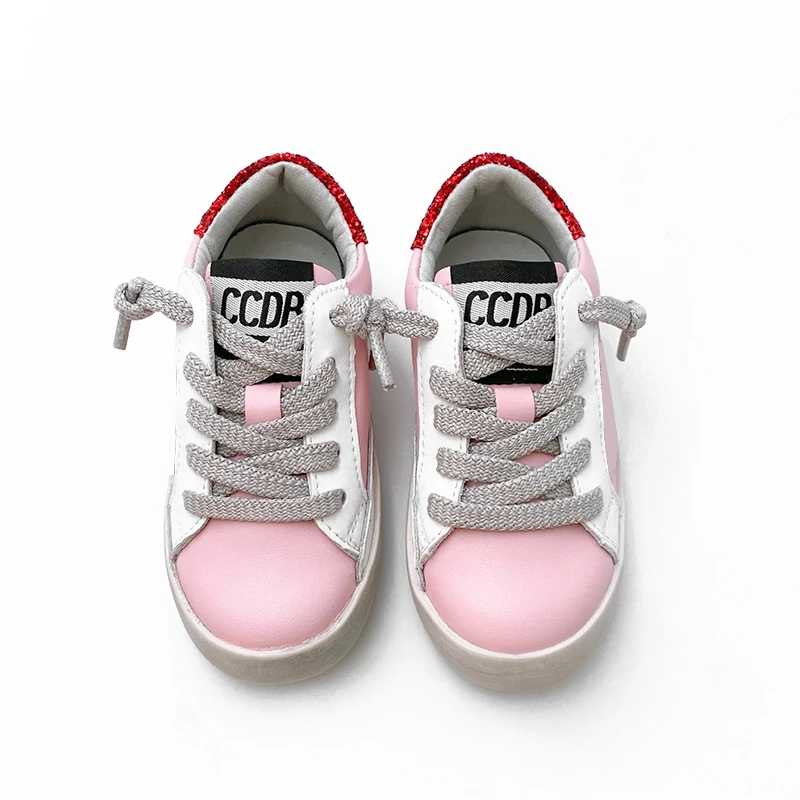 Scarpe per bambini per bambini scarpe sportive per bambini in pelle Designer GG Star Sneakers per bambini scarpe Casual rosa moda di lusso 2024