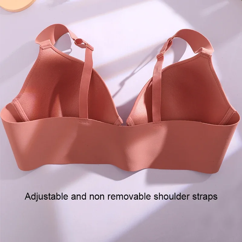 Finetoo Front Buckle Women Bra Back Smooth Out Shaper Bra Plus Size Wide Band Bras Shapewear Back Fat Smooth Underwear CD Cup