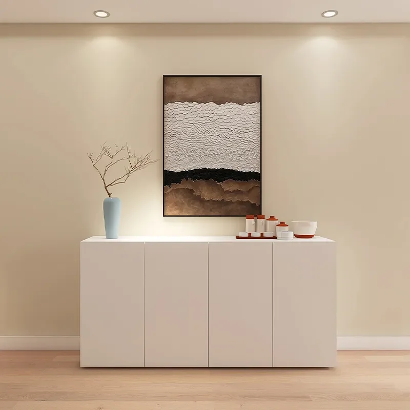 ！@Northern Europe White Solid Wood Sideboard for Home Furniture Modern Storage Cabinet for Living Room Dining Room