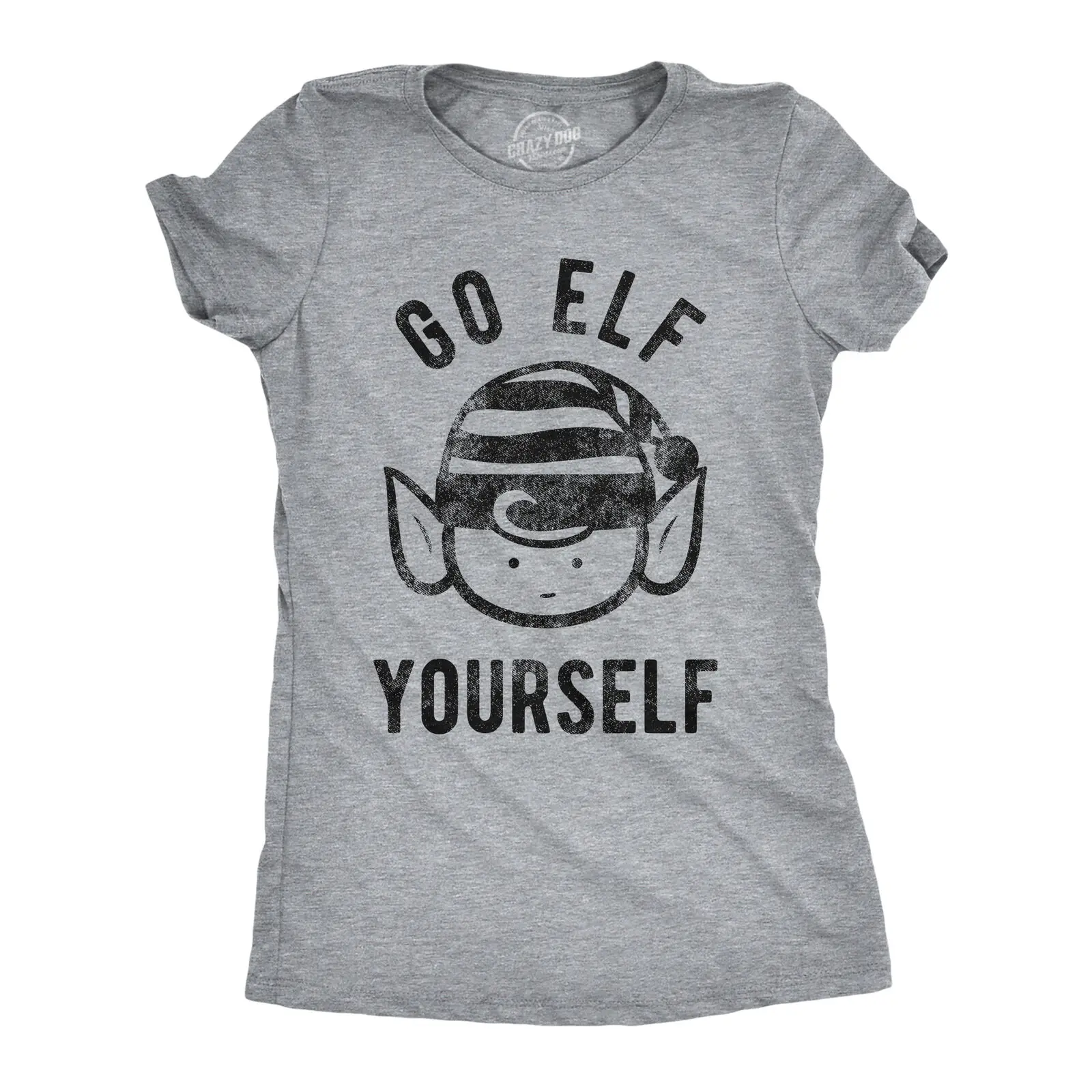 

Womens Go Elf Yourself Tshirt Funny Christmas Helper Tee For Ladies