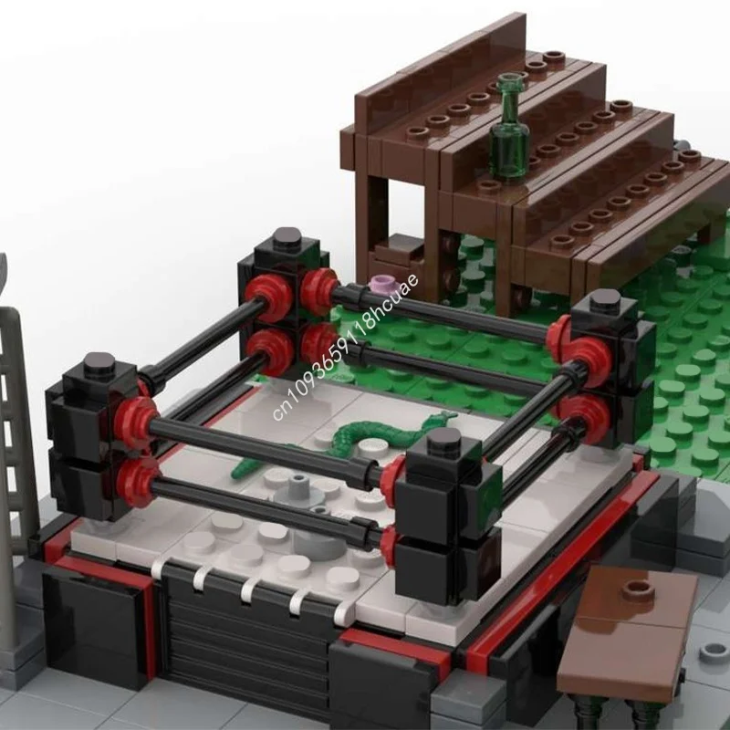 1040pcs MOC Achtertuin Muziekfestival Gemodulair Model Bouwstenen Bouw Kerstcadeaus DIY Speelgoed Idee Onderwijs Kinderen