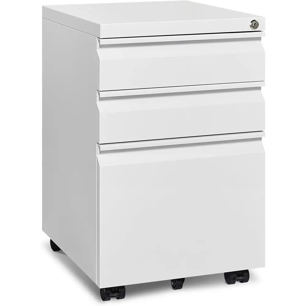 

Mobile ile Cabinet or Home Oice, Lockable 3 Der iling Cabinet with Wheels or A4-Size/Letter-Size/Legal-Size, ully Assembled Ext