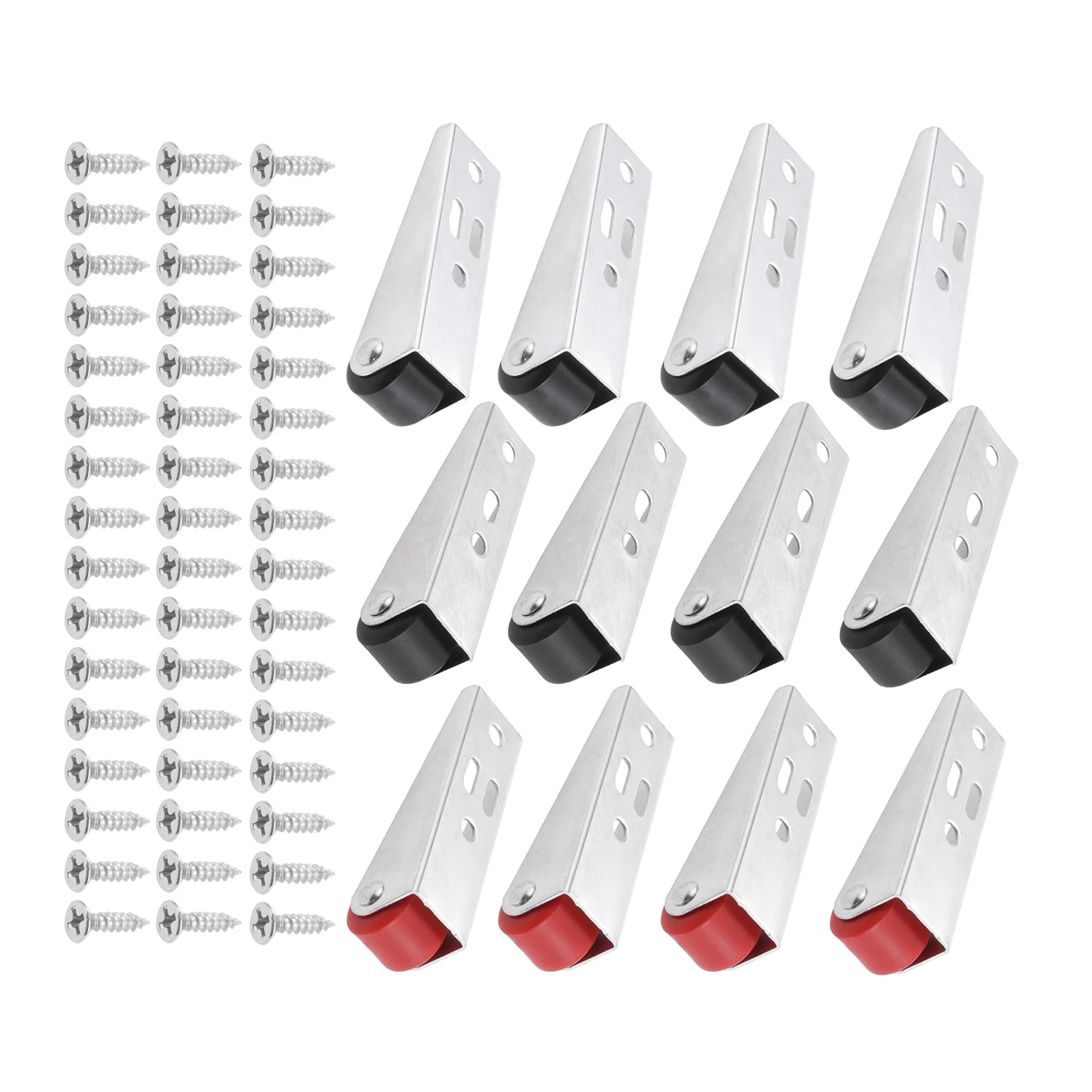4 Sets Silent Sliding Door Roller Guide Wheel Stainless Steel Furniture Direction Door Roller Support Moving Wheel With Screws