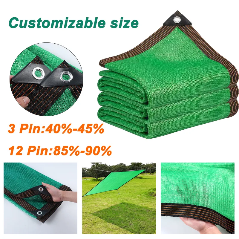 

Green Sunshade Net Garden Camping Tent Gazebo Privacy Screen Full Folding Awnings Swimming Pool Shadow Mesh Cloth Source