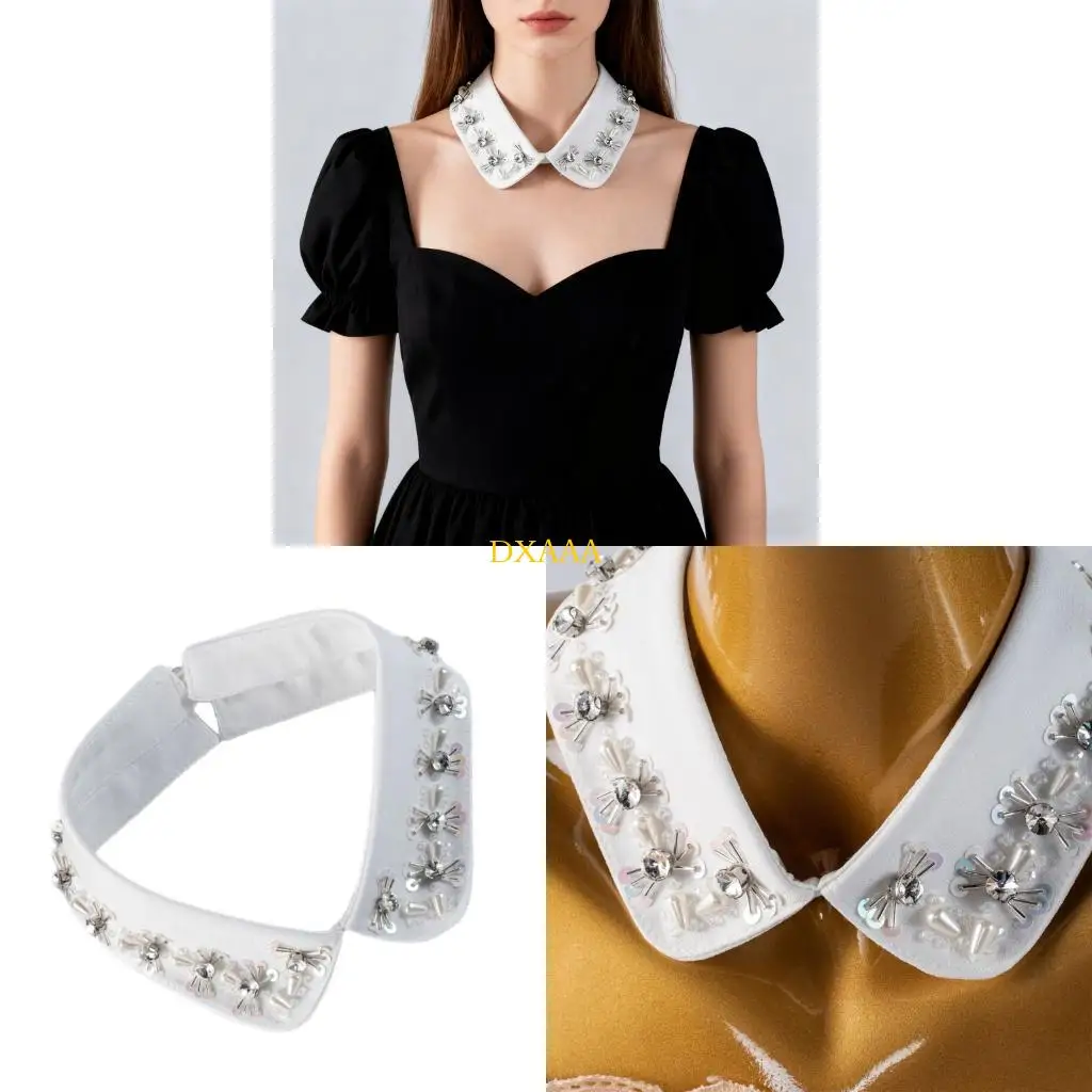 

DXAA Elegant False Collar Decorative Neckwear for Women Office Outfit Everyday Use