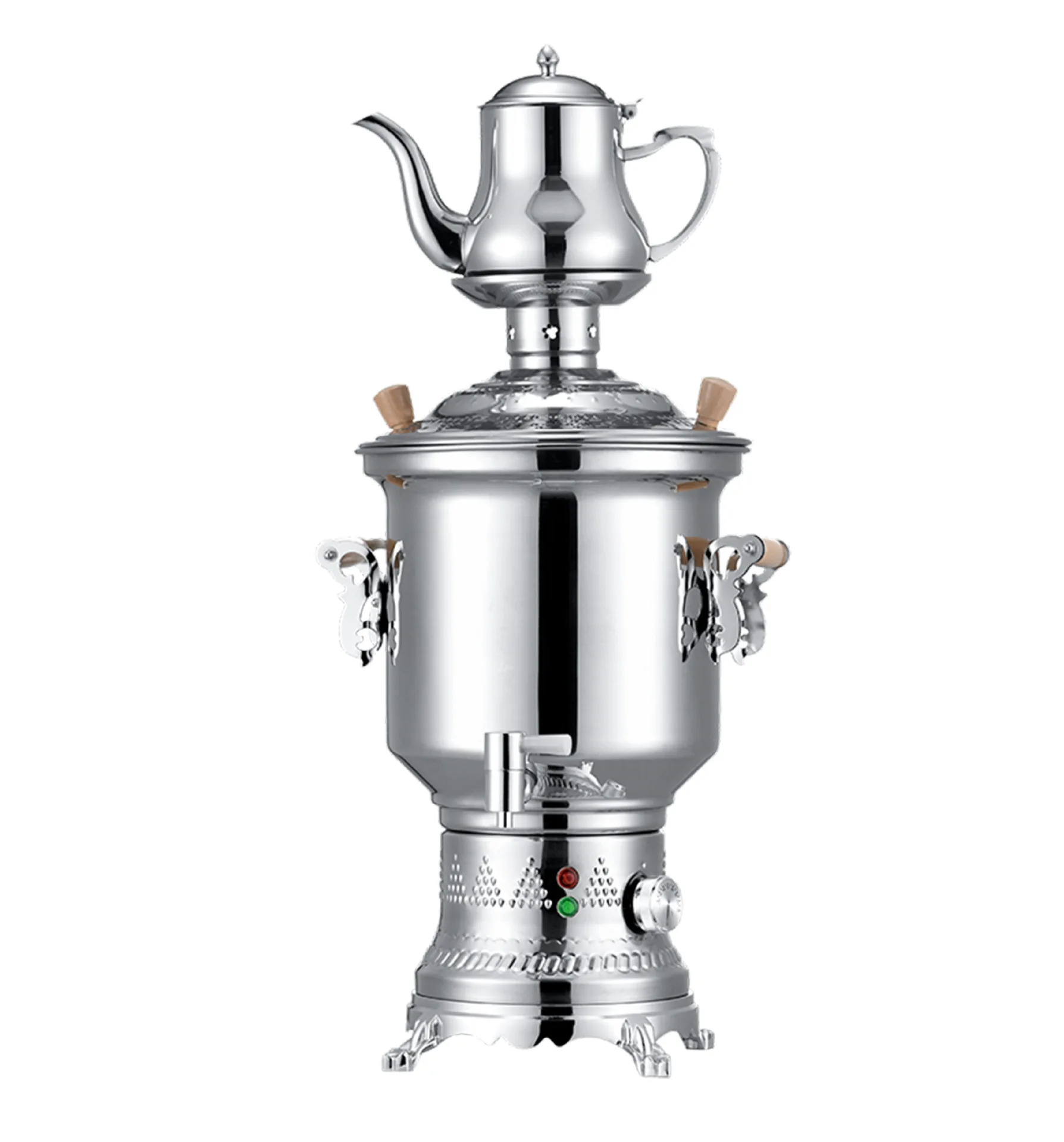 Household double-layer stainless steel Russian pot Turkish letter pot Middle Eastern teapot set