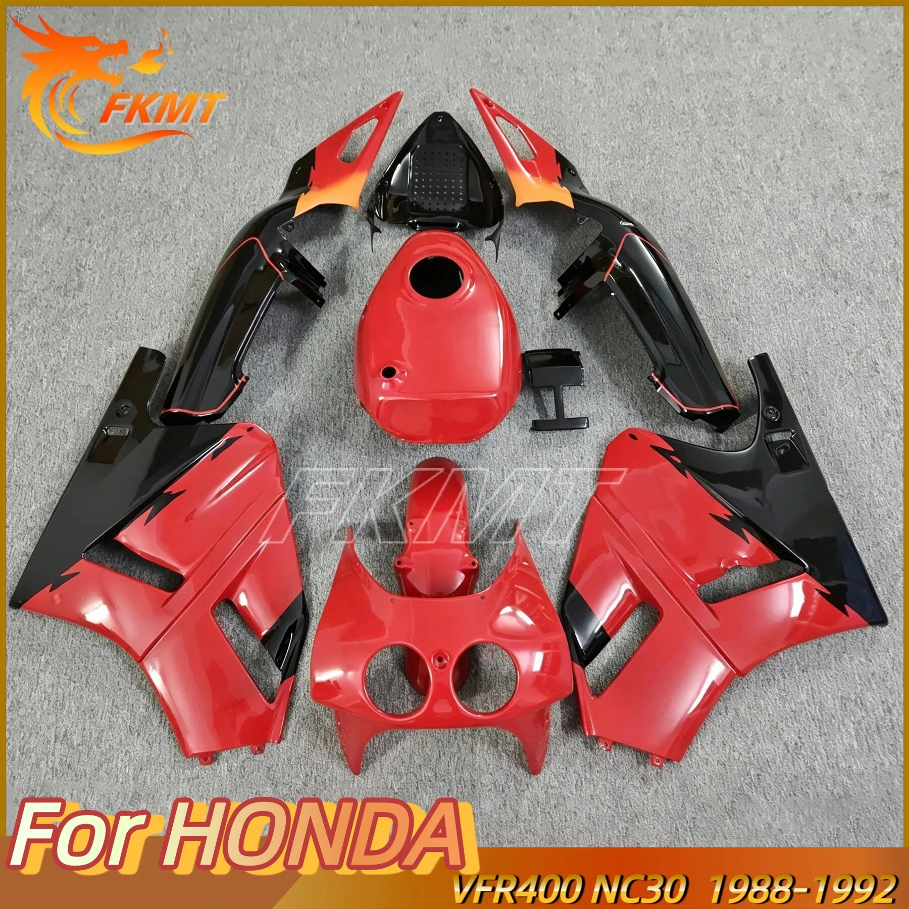 

For HONDA VFR400 R V4 NC30 VFR400RR VFR400R 1988-1992 RVF400R VFR 400 R 400R CC 88-92 High Quality Motorcycle Full Fairing kit