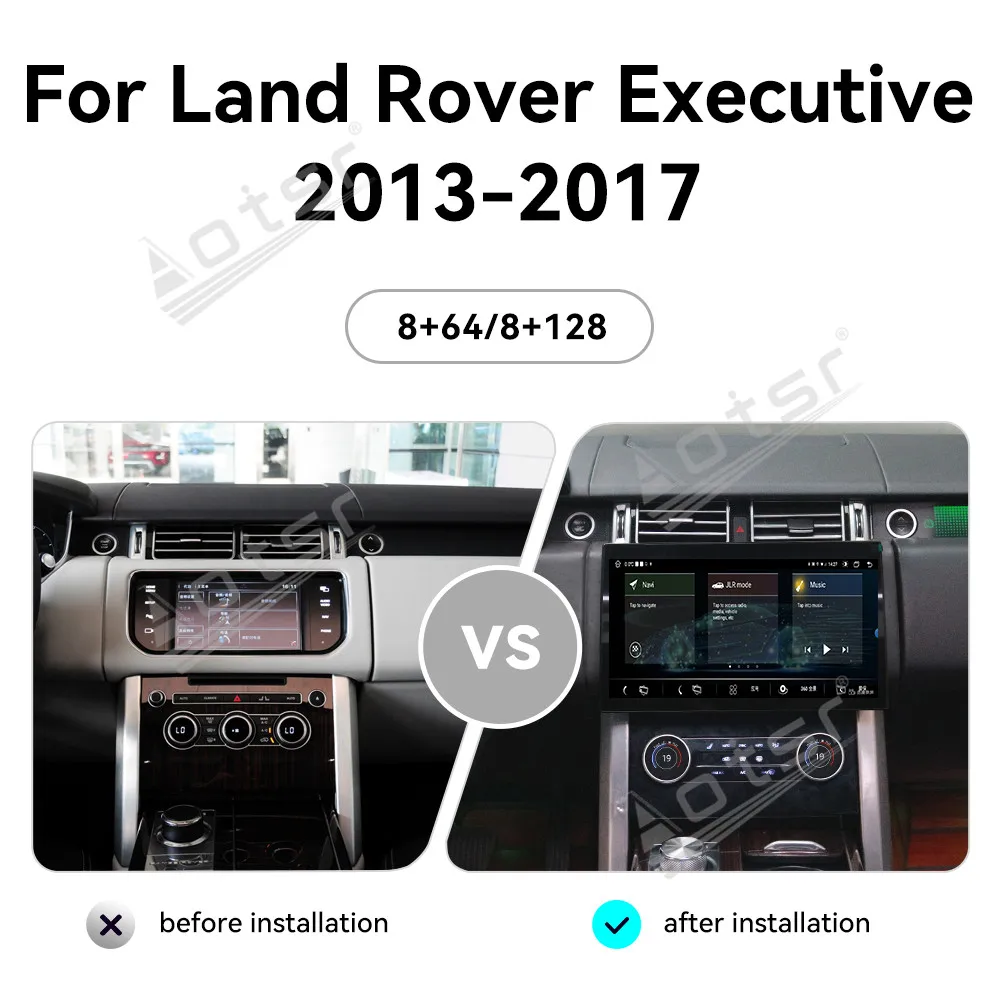 

Автомобильный радиоприемник Android 13 с экраном 13,3 дюйма для Land Rover Executive 2013-2017 Carplay GPS Мультимедиа DPS Carplay Стерео головное устройство