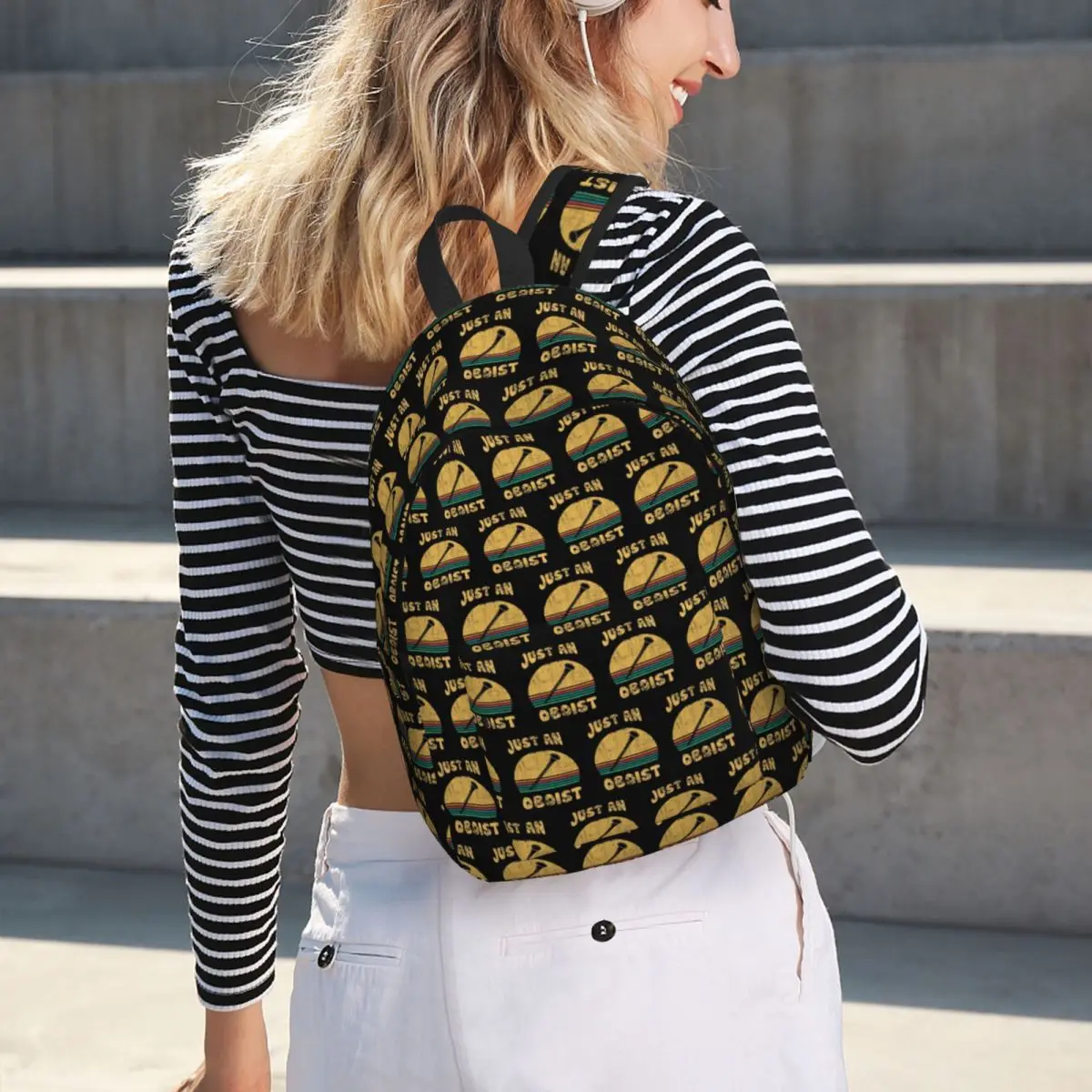 

Just An Oboist Backpack Student BookBag Kids School Bag Computer Shoulder Bags for Boys Girls