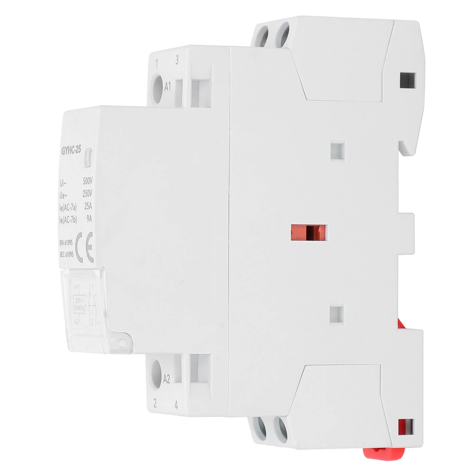 Modular Contactor Plastic Portable Electronic Component Module 50Hz 2P GYHC‑25 2NO Electronic Modular Contactor