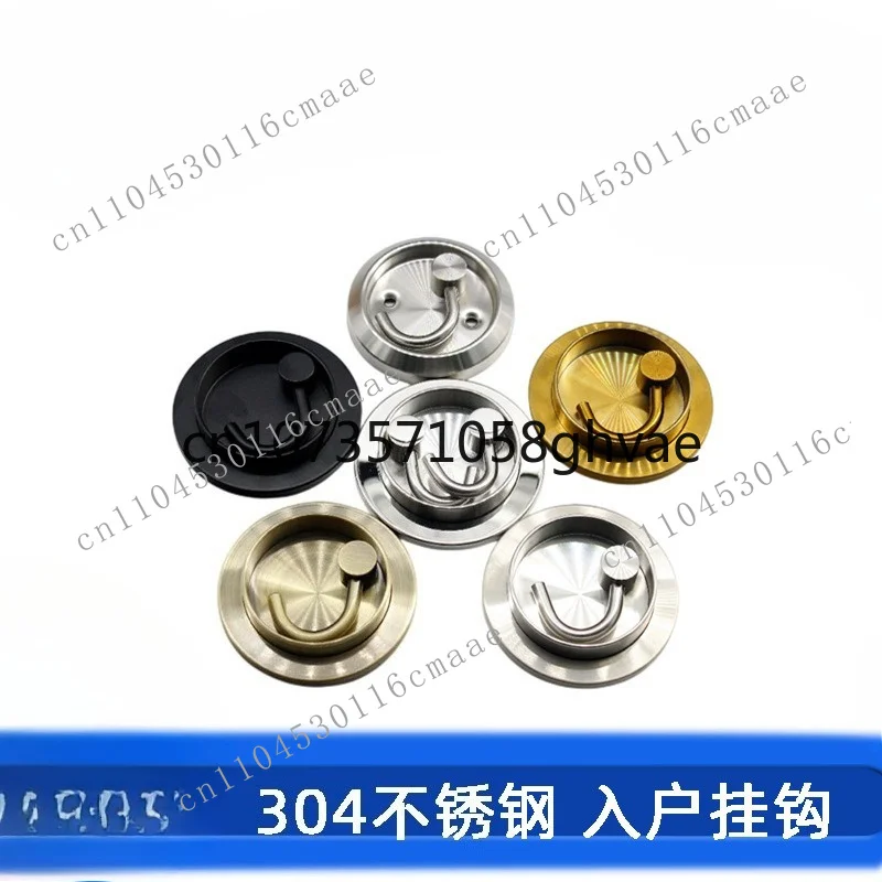 304 stainless steel home clothing hook, gravity hook, rotating hidden hook, easy installation hook