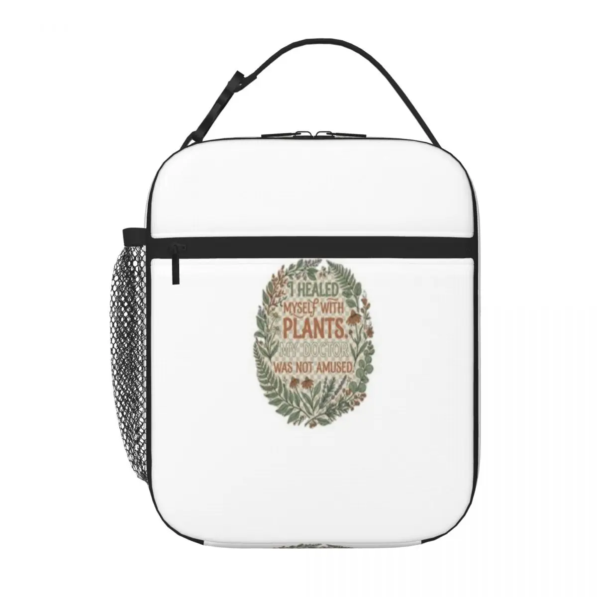 Hot Sale I Healed Myself With Plants AI Art Splicing Color Cooler Tote School Field Trip Thermal Food Carrier