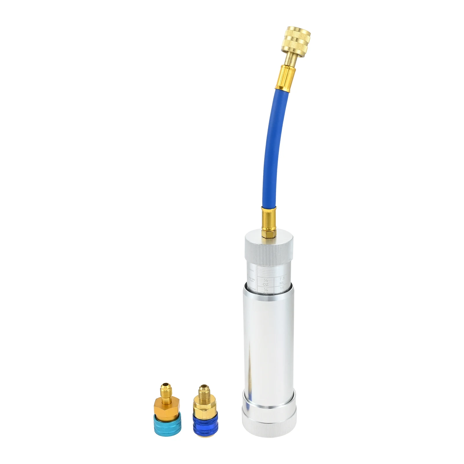 AC HVAC Dye Oil Injector with Low Side Quick Coupler Kits,1/4