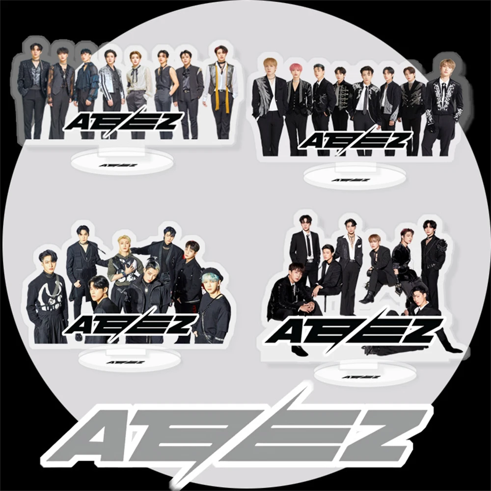 KPOP ATEEZ Guerrilla 10CM Double-sided Printed Acrylic Stand Figure Desktop Decorations Hongjoong Yunho San Fans Collection Gift