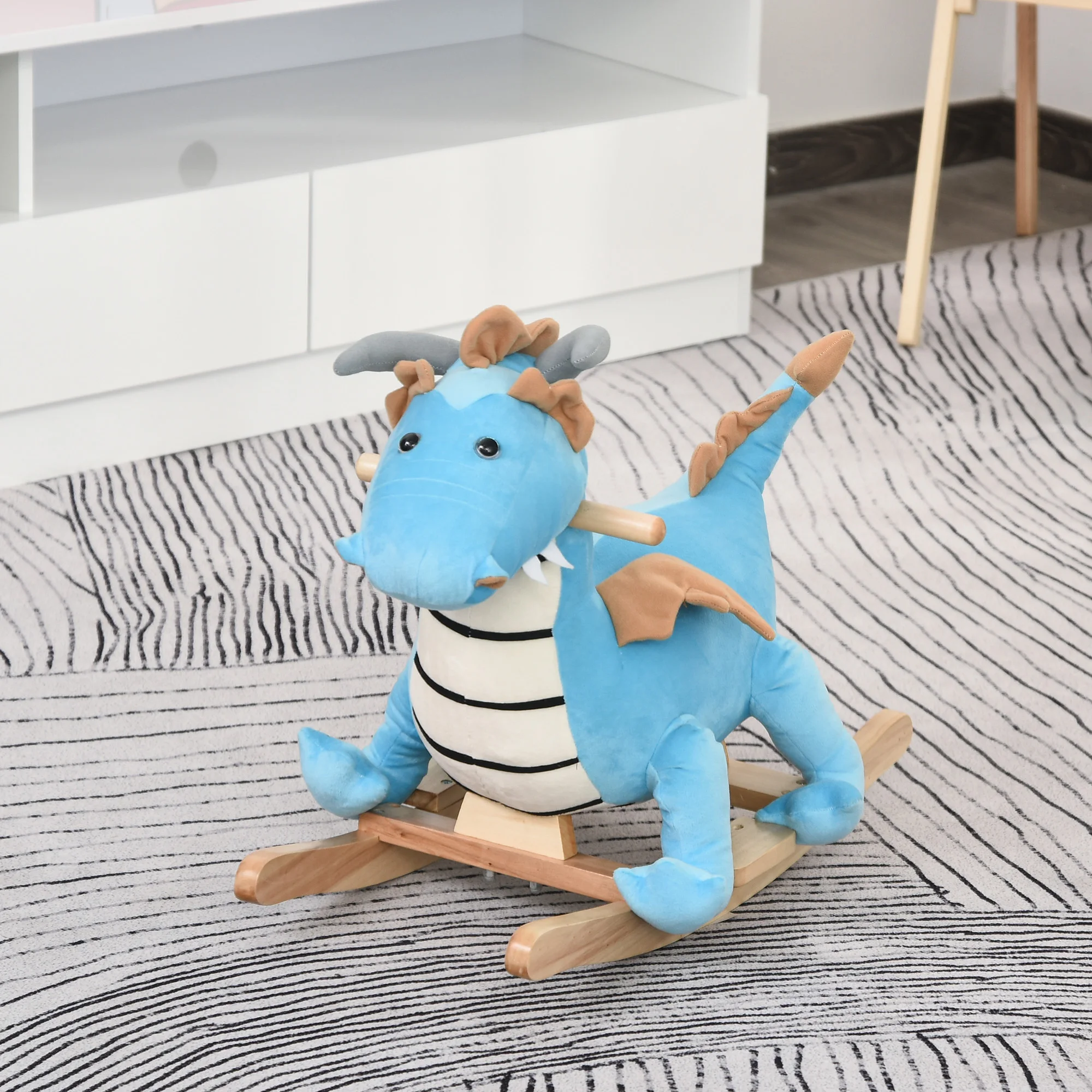 Kids Toys Horse - Cavallo a Dondolo in Peluche per