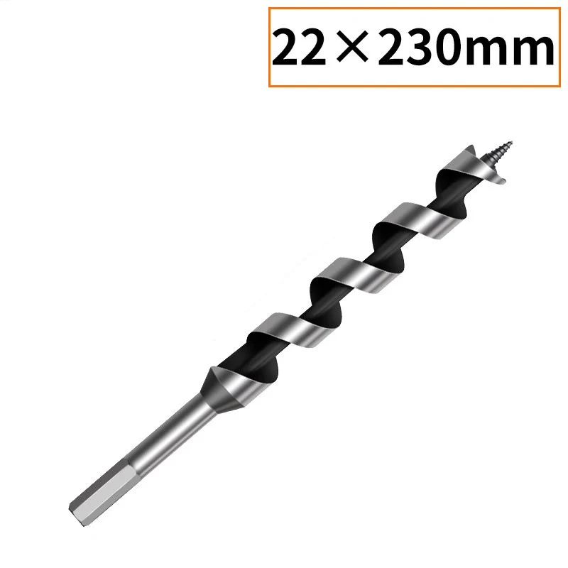 230/460mm extra lange houtboor met zeskantige schacht van hoogwaardig koolstofstaal voor het boren van diepe houtgaten