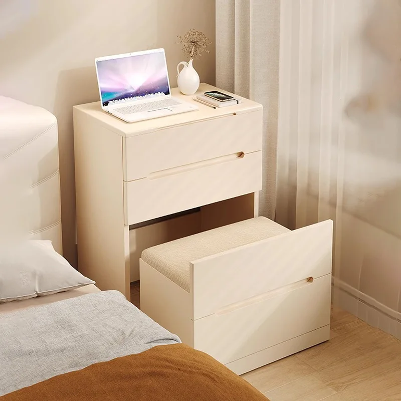 

Flip Top Mirror Minimalist Vanity Table With Chair Wide Compact Elegant Vanity Table Trendy Unique Cômoda De Quarto Furniture
