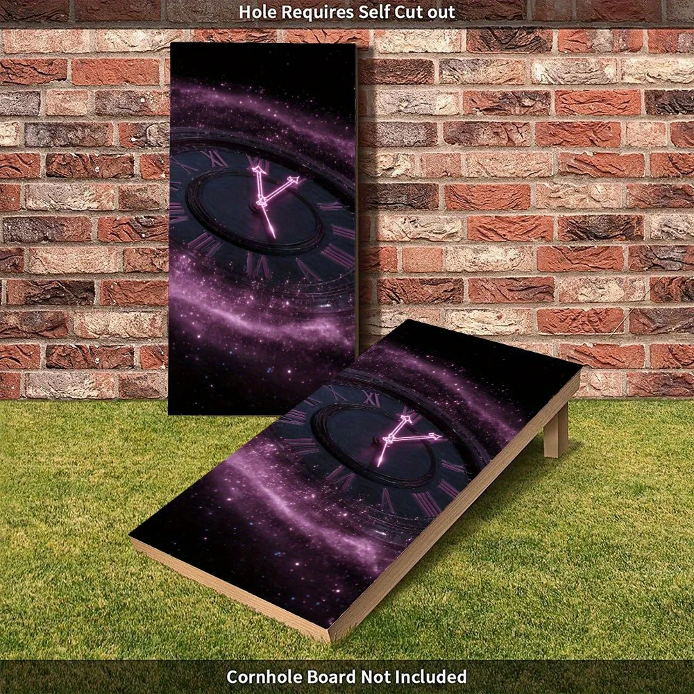 الفضاء - ملصق خيالي لساعة الوقت، قيمة عالية! شارات رمل من الفينيل المسطح ثنائية الأبعاد - صديقة للبيزانية وقيمة عالية، خالية من الفقاعات و #3