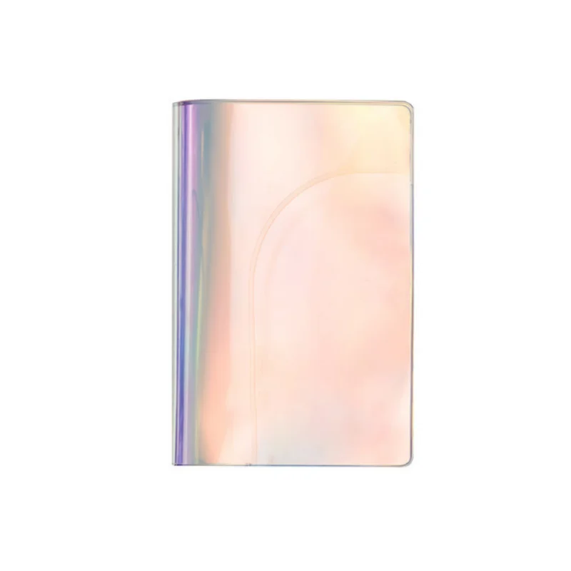 Holographic Cor Passaporte Capa Caso Transparente Fosco Passaporte Protector Sleeve Bag para Viagem Passaporte Acessórios