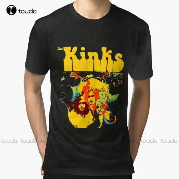 New The Kinks Tri-Blend T-Shirt Cotton Tee Shirt Unisex men shirts casual