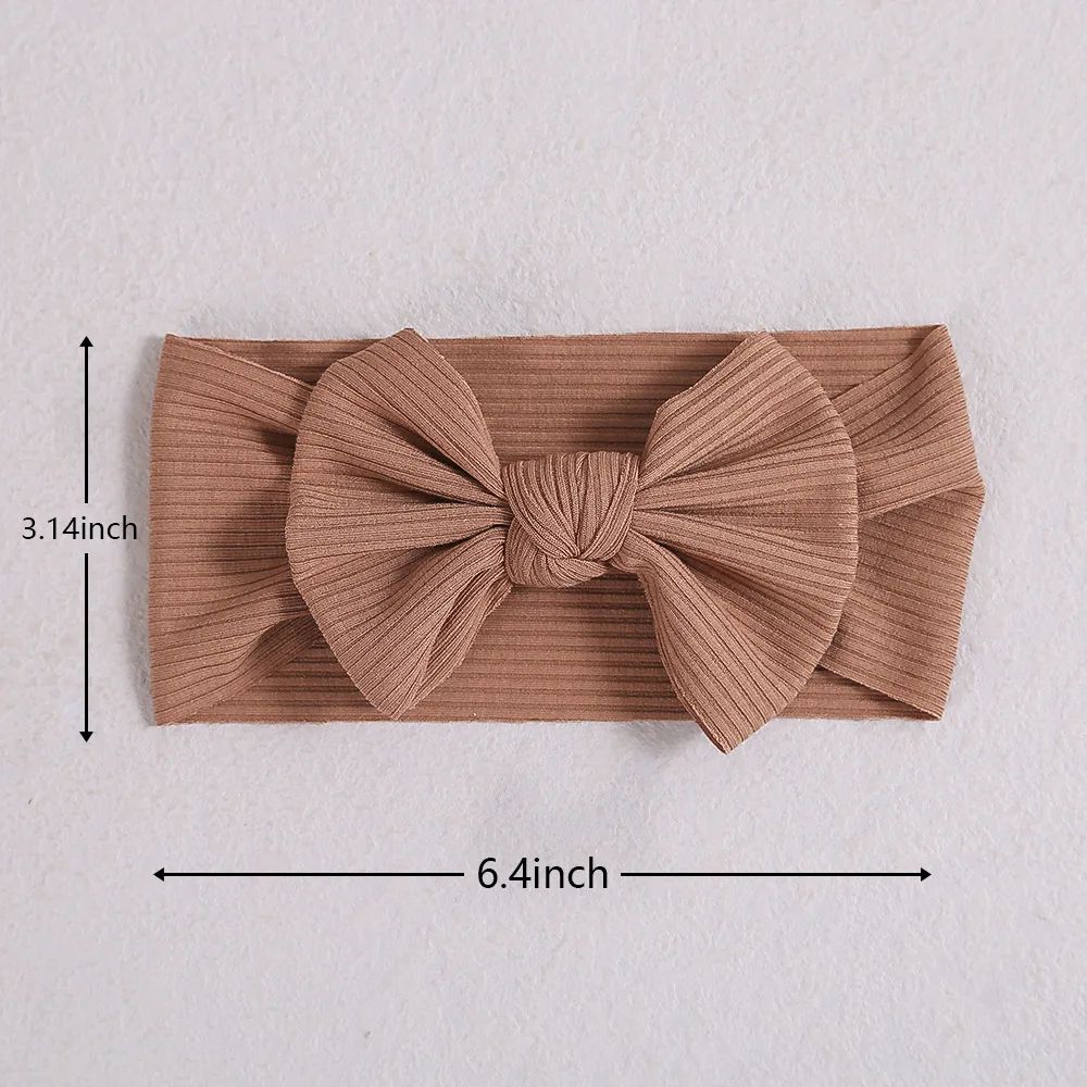 Newborn Baby Headband For Baby Girls Knitted Bow Hairband  Lovely Elastic Bowknot Turban For Girls Kids Toddler Hair Accessories