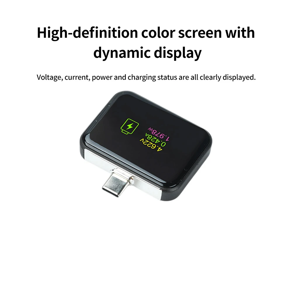 140W PD TYPE-C Leistungsmesser mit TFT-Farbdisplay, intelligenter automatischer Abschaltung, Überladeschutz, DC 5-28V 0-7A – Detail 2