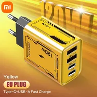 Xiaomi 120W Fast  Charger Ultra Charging GaN Type-C Phone Charger USB-C QC 3.0 Phone Charger Adapter For iPhone Samsung Xiaomi