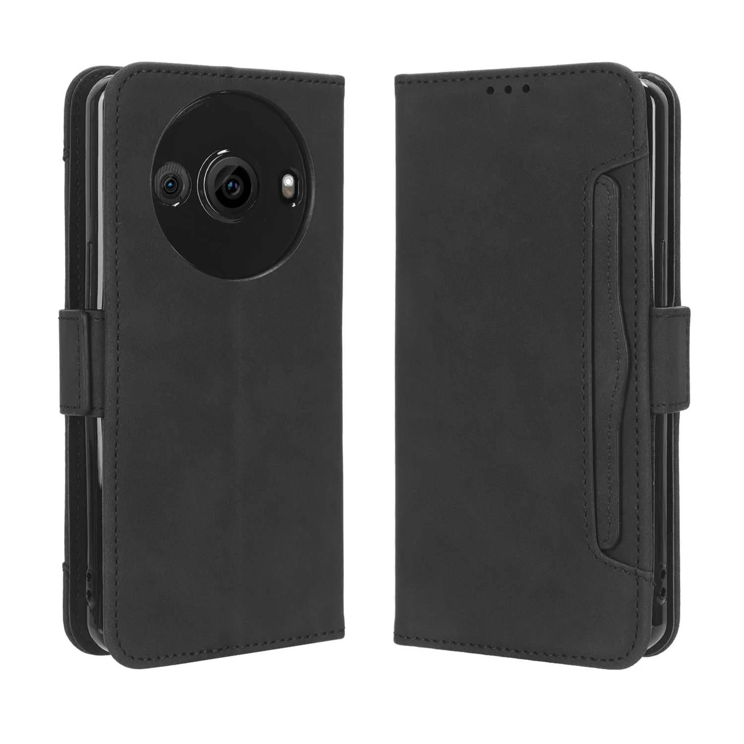 Flip Leather Case for Sharp Aquos R8 Pro SH-51D SH-52D R7 SH-52C R7s R6 SH-51B SH-M22 Separate Type Many Card Slot Wallet Cover