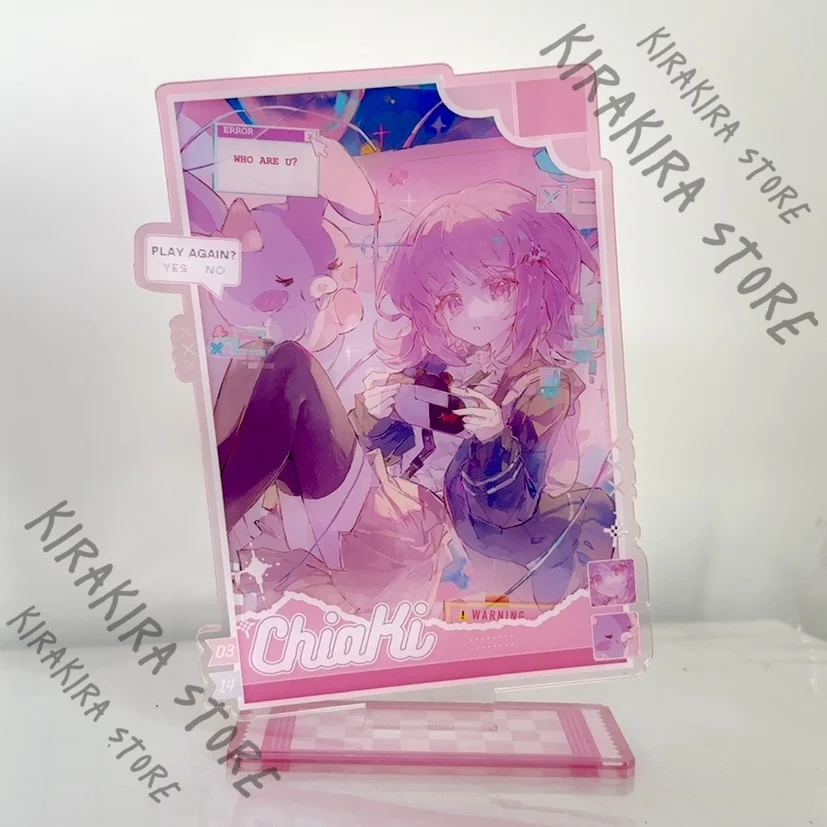 

Danganronpa Nanami ChiaKi двойной мигающий длинный значок лазерный серебряный цветной бумажный акриловый прозрачный карточный столик