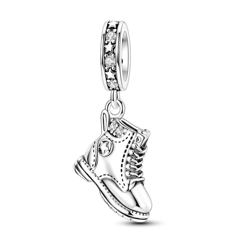 Fashion 925 Sterling Silver Boot Charms Pendant Fit Original Bracelet DIY Women Engagement Jewelry Gift