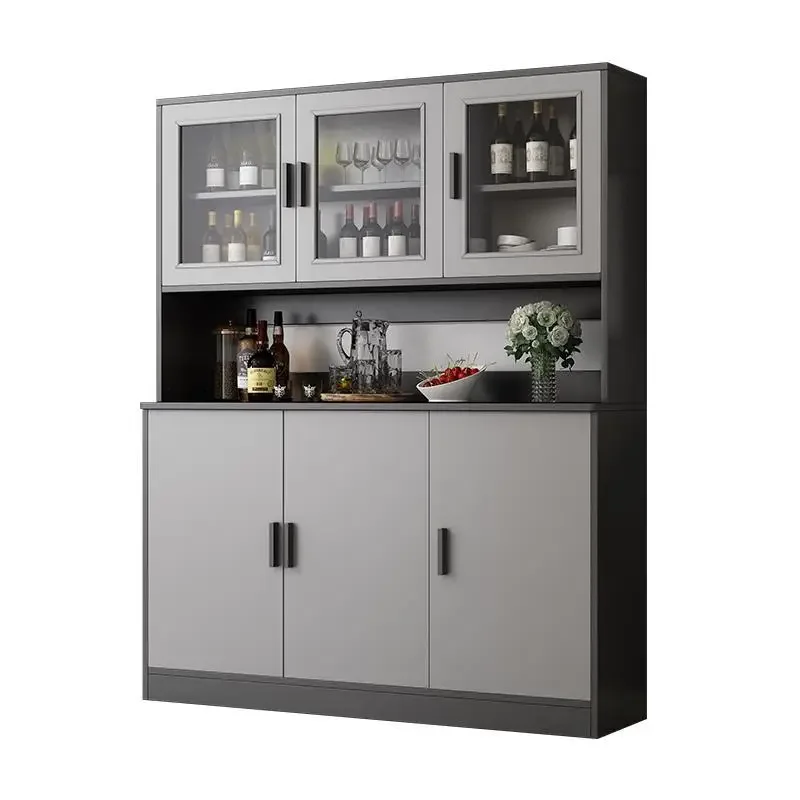 

Wine cabinet, dining cabinet, high cabinet, living room is integrated against the wall, modern simple overall cabinet