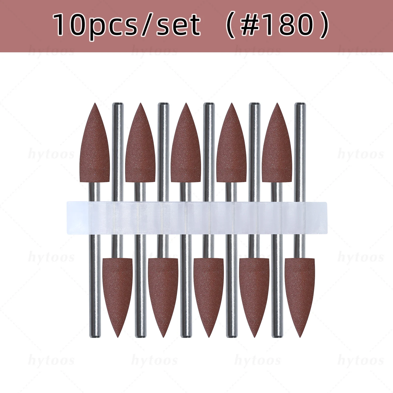 HYTOOS 6*16mm Kegel Silikon Nagel Bohrer Bits 3/32 "Pediküre Polieren Bit für Nagel Bohrer maniküre & Fußpflege Vorbehandlung Werkzeuge