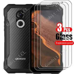 3PCS 9H HD Tempered Glass For Doogee S61 Pro 6.0