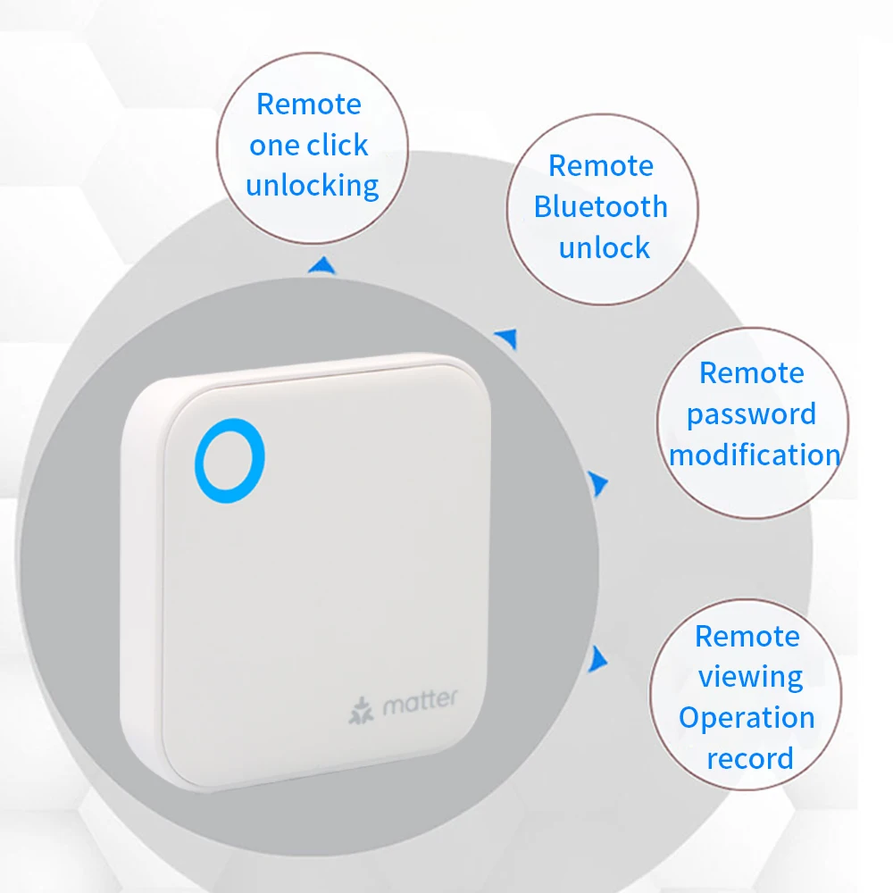 بوابة المادة الذكية G6 TTLOCK APP بوابة بلوتوث الذكية 2.4G واي فاي الاتصال اللاسلكي الباب الإلكتروني دعم أبل المنزل #5