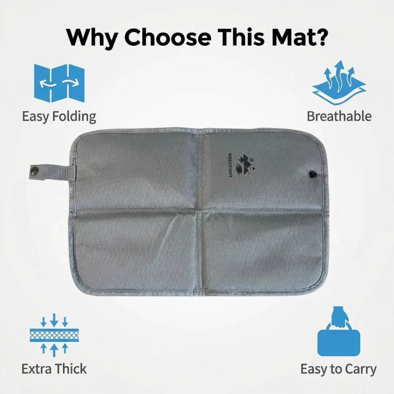 Outdoor Camping Folding Cushion, Portable Storage That Doesn't Take Up Space, Suitable for Spring Outings in The Wilderness