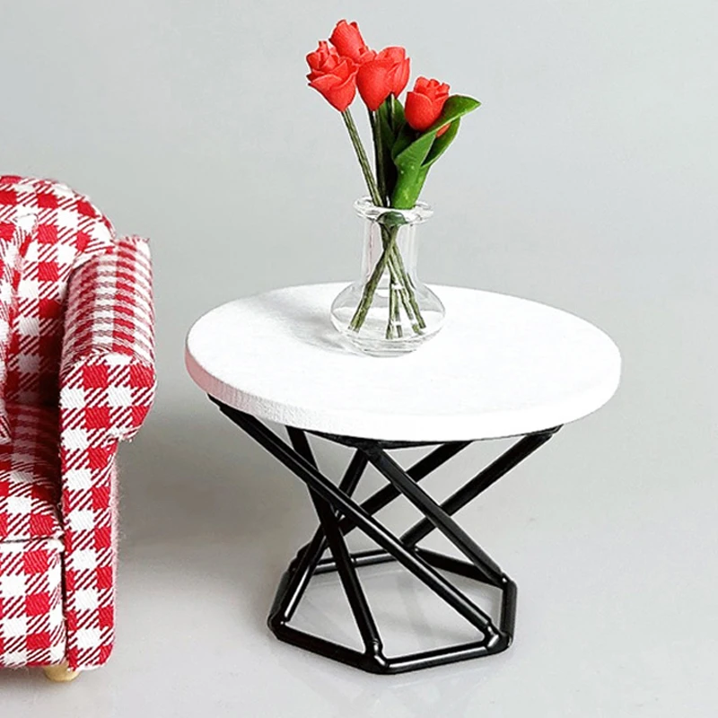 1:12 Dollhouse Miniature Coffee Table Tea Table Side Table Furniture Home Model Decor Toy Doll House Accessories