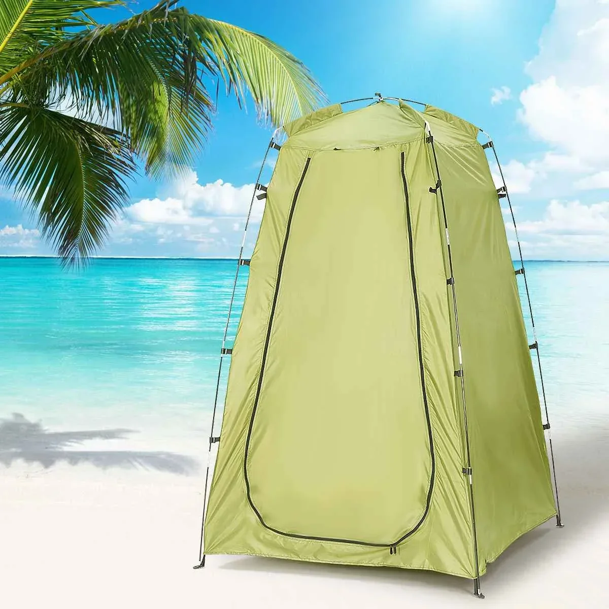 Tienda de campaña portátil para baño, refugio solar para ducha, impermeable, para exteriores