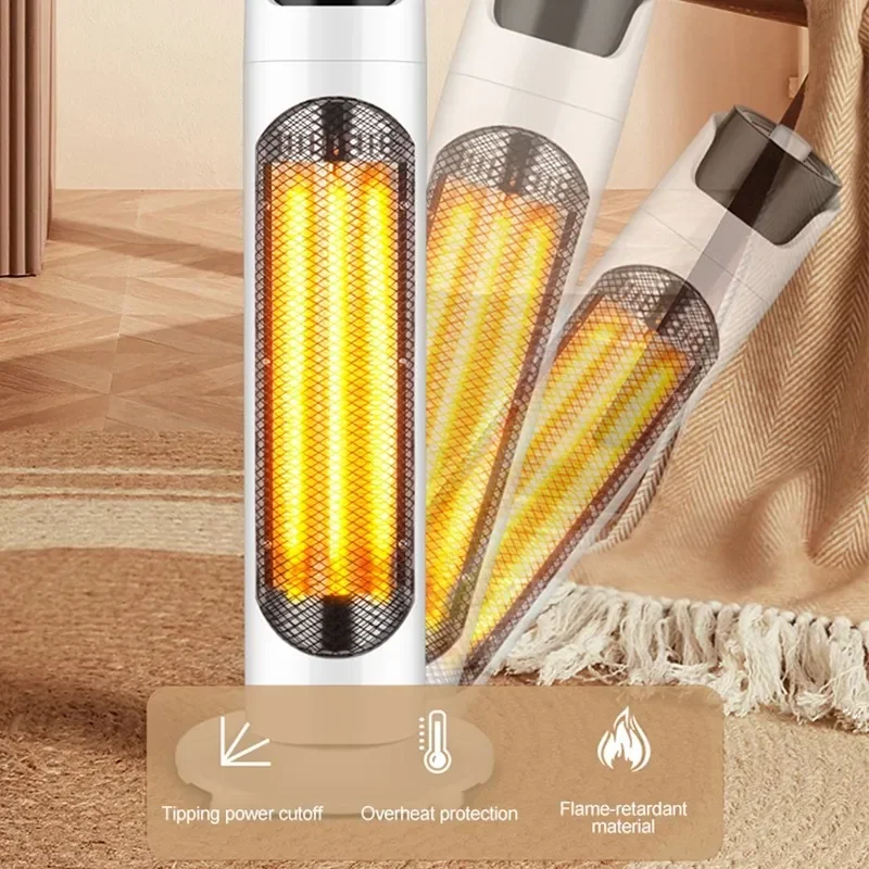 Small Sun Heater Household Far Infrared Carbon Fiber Electric Heater Silent Energy Saving for Home Bath Dual Purpose Use