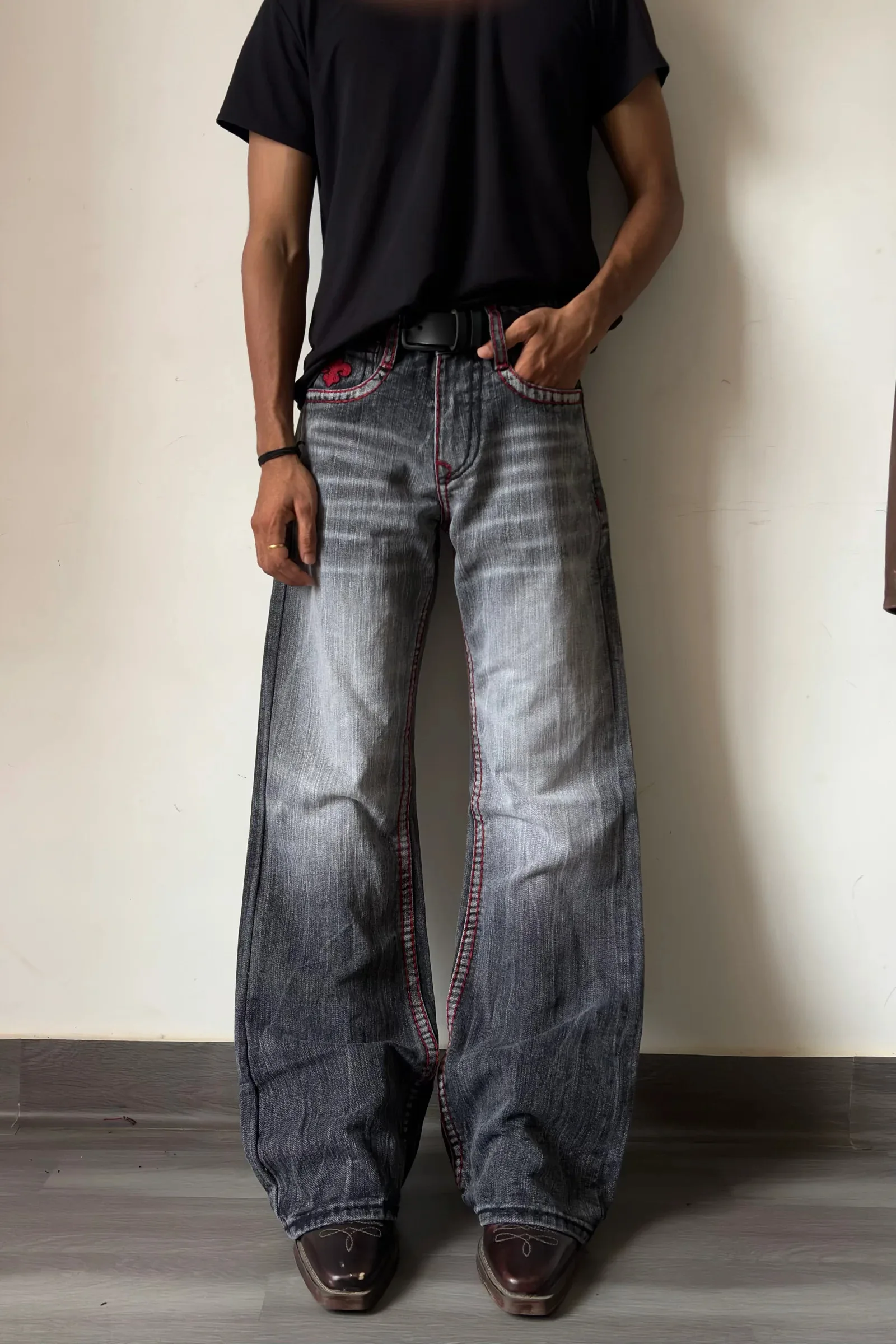 Alligator Cross Silver Fade Re – Embroidery On Jeans recenzja i cena