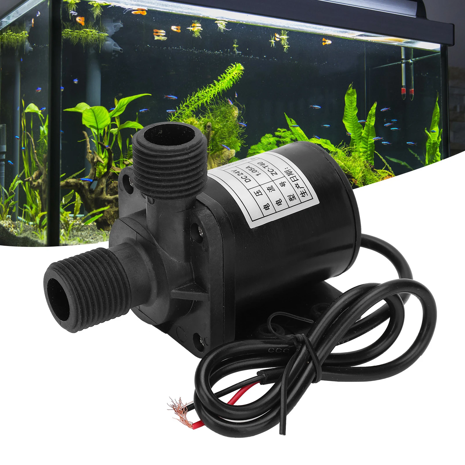 مضخة توزيع بدون فرش أدوات هيدروليكية مضخة توزيع صغيرة بدون فرش IP68 1320L/H أدوات مياه هيدروليكية ZC‐T40 DC24V