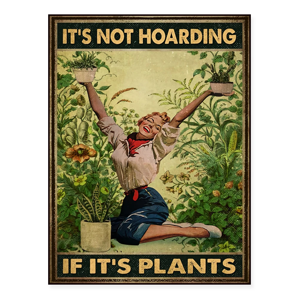 إذا كان هذا عبارة عن طباعة نباتية، فهو ليس حجزًا، فن نباتي، ملصق عتيق لمحبي النباتات